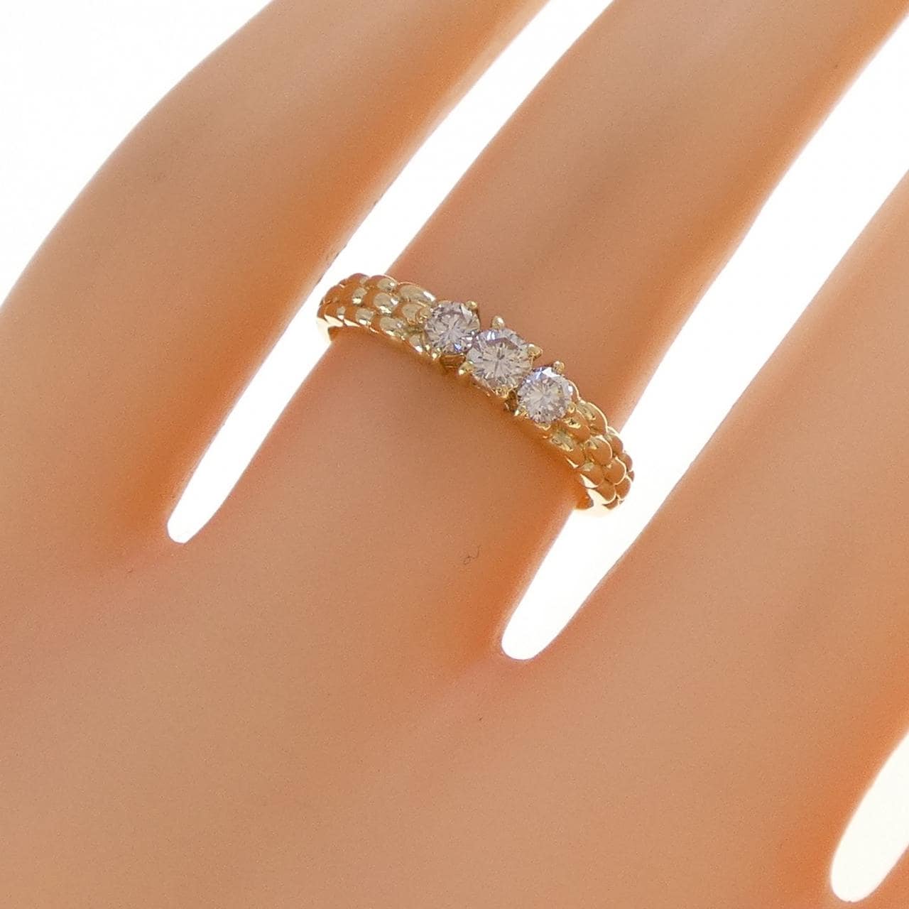 K18YG ダイヤモンド リング 0.25CT