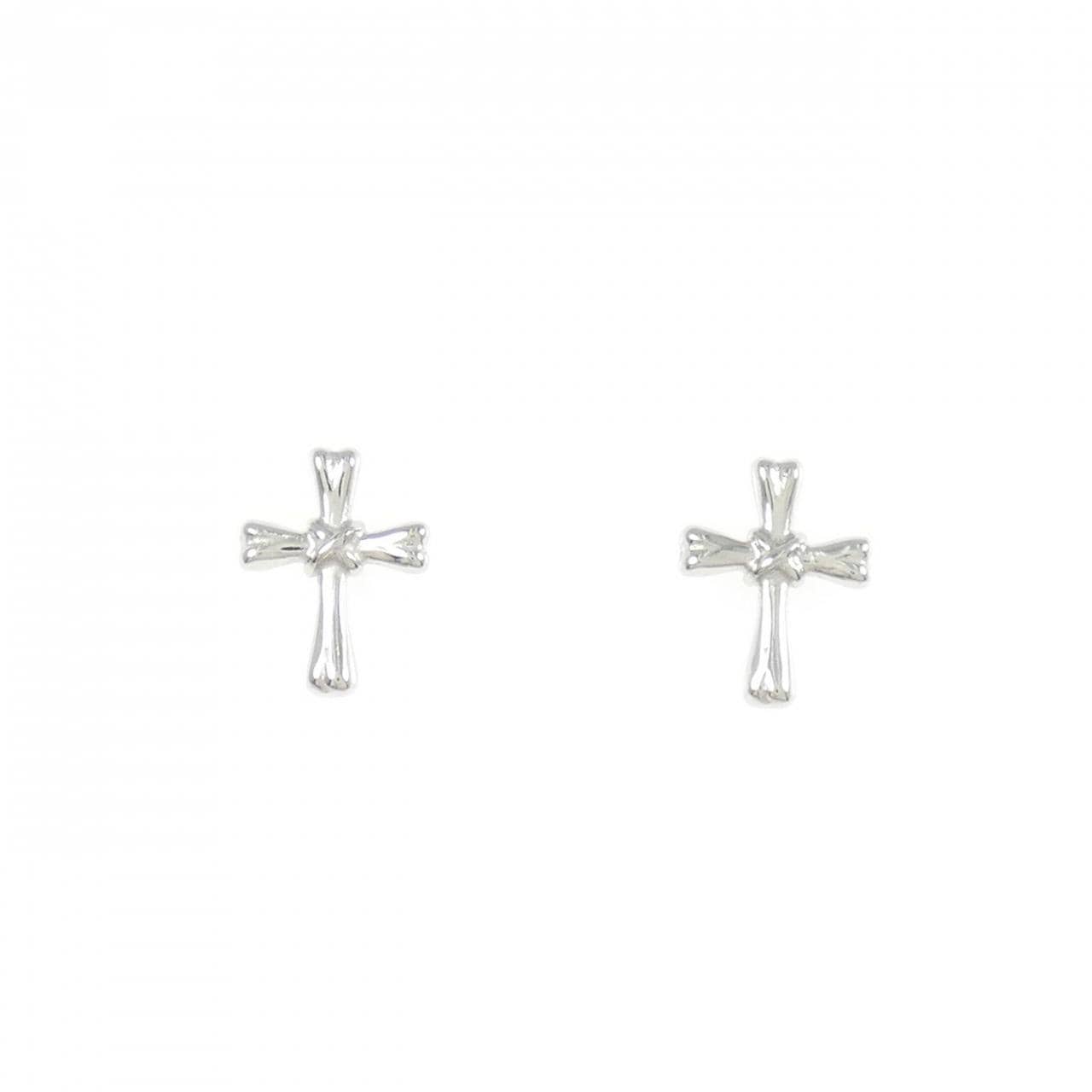 K14WG クロス ピアス