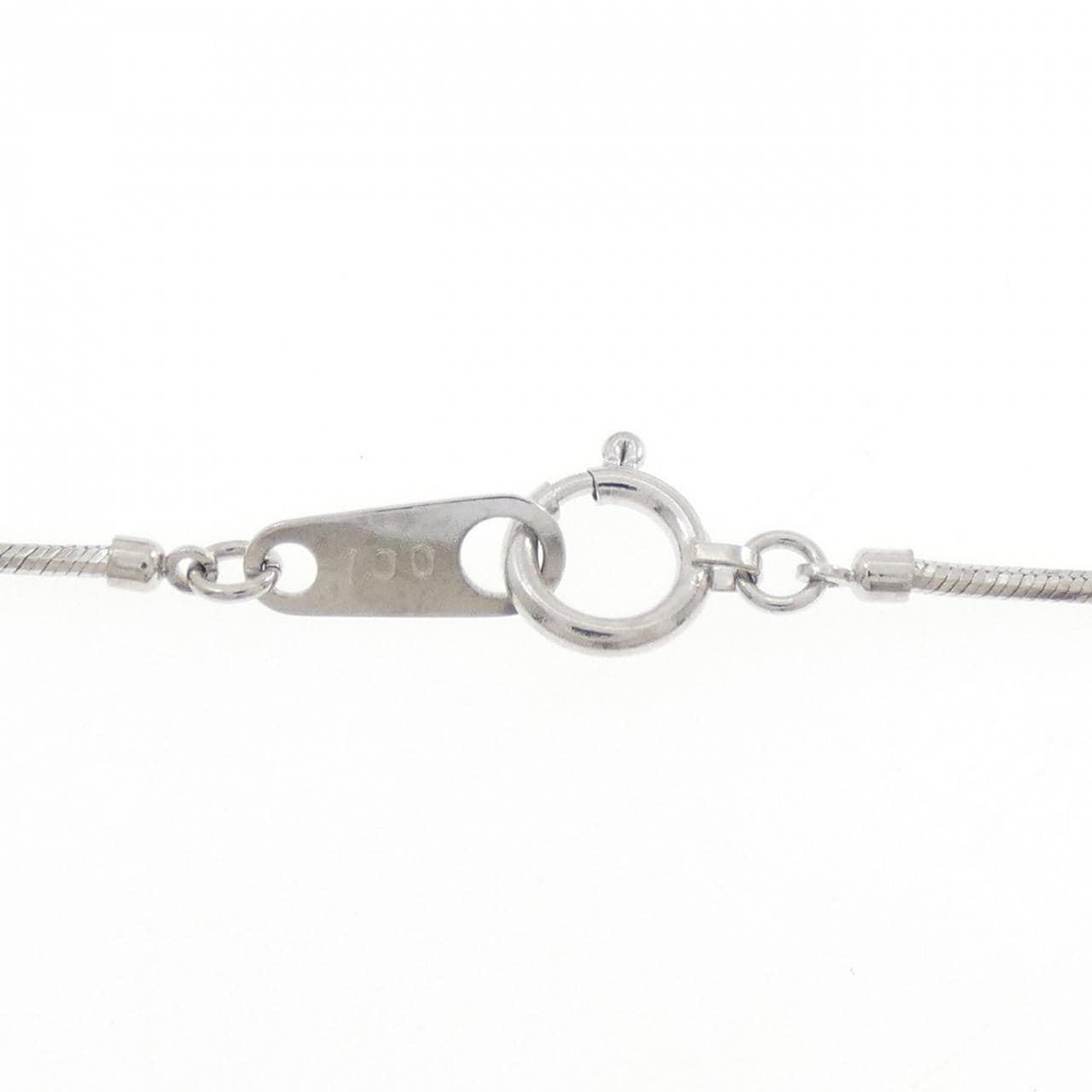 PT850 フラワー ダイヤモンド ネックレス 1.00CT