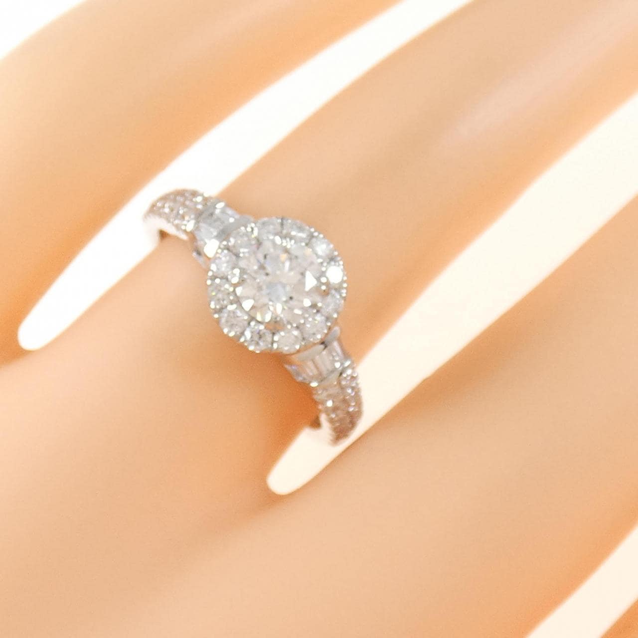 PT950 ダイヤモンド リング 0.55CT D IF 3EXT