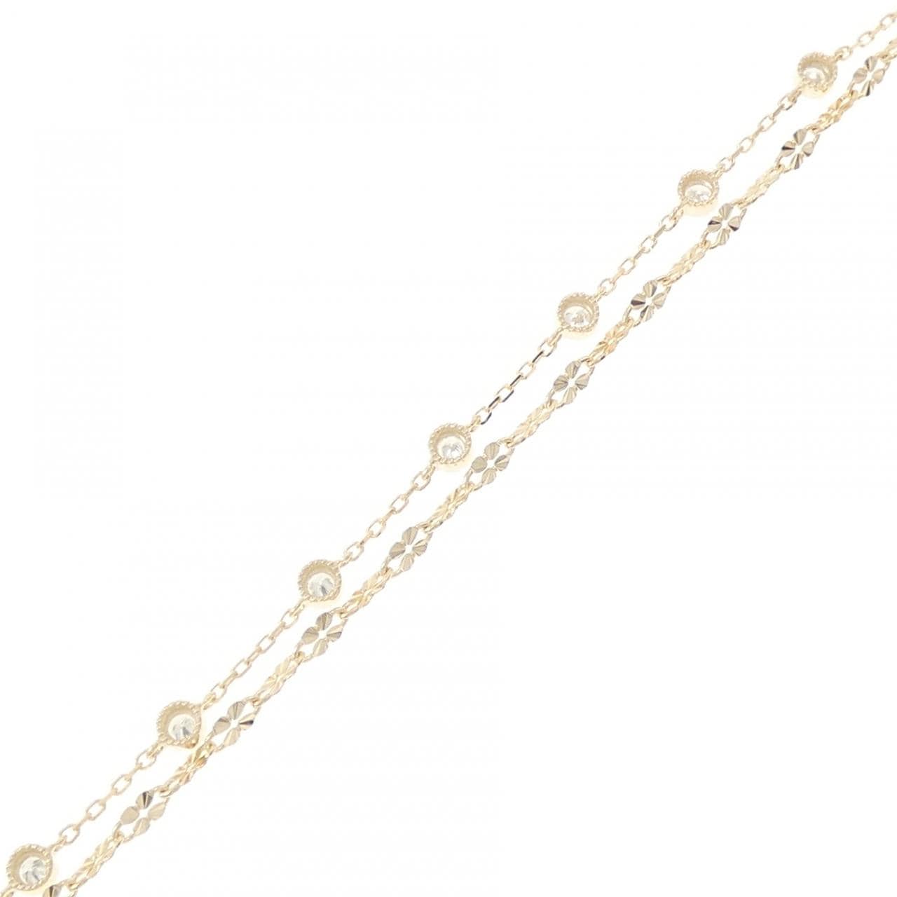 【リメイク】K10YG ダイヤモンド ブレスレット 0.30CT