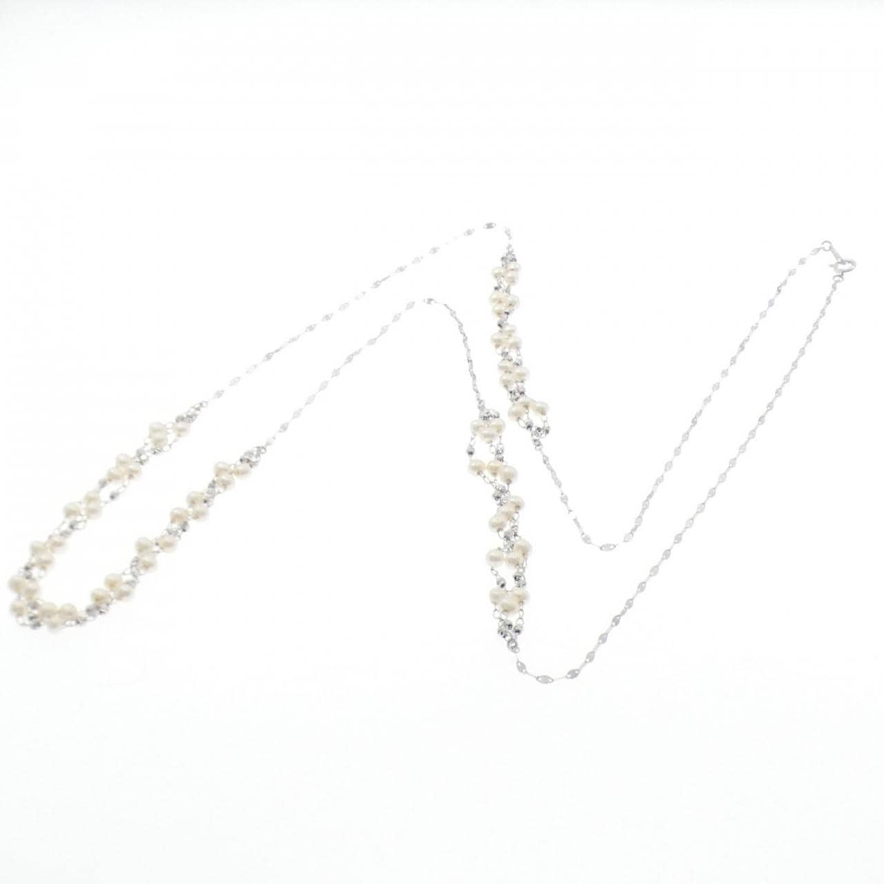 K10WG 淡水パール ネックレス