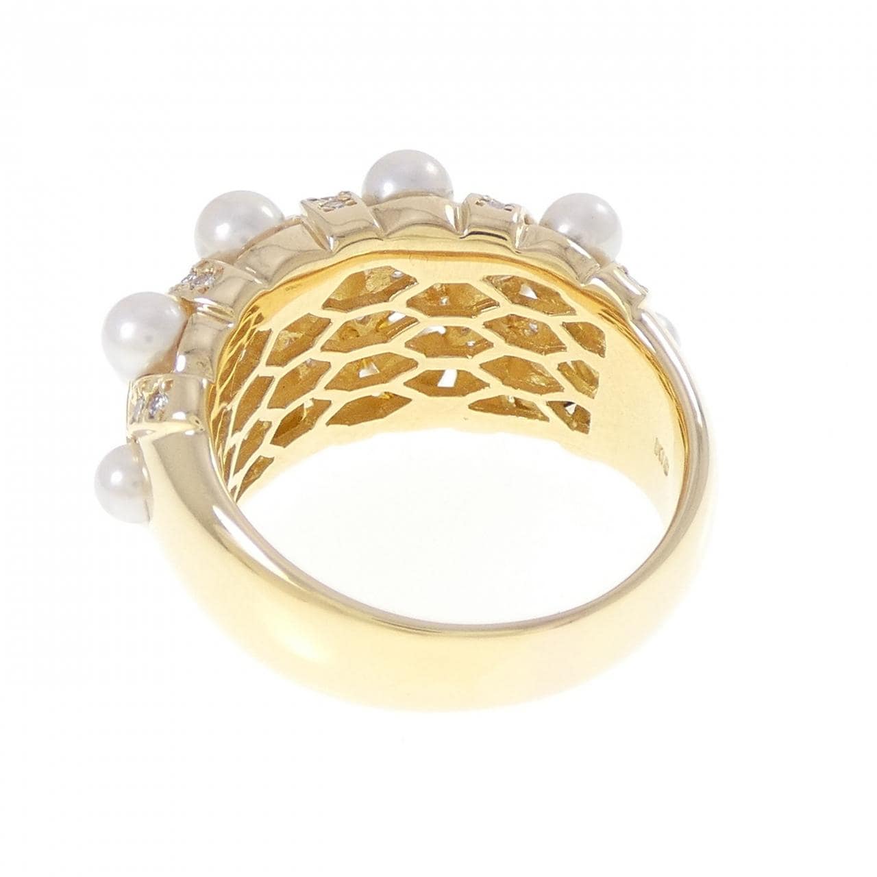 K18YG アコヤパール リング