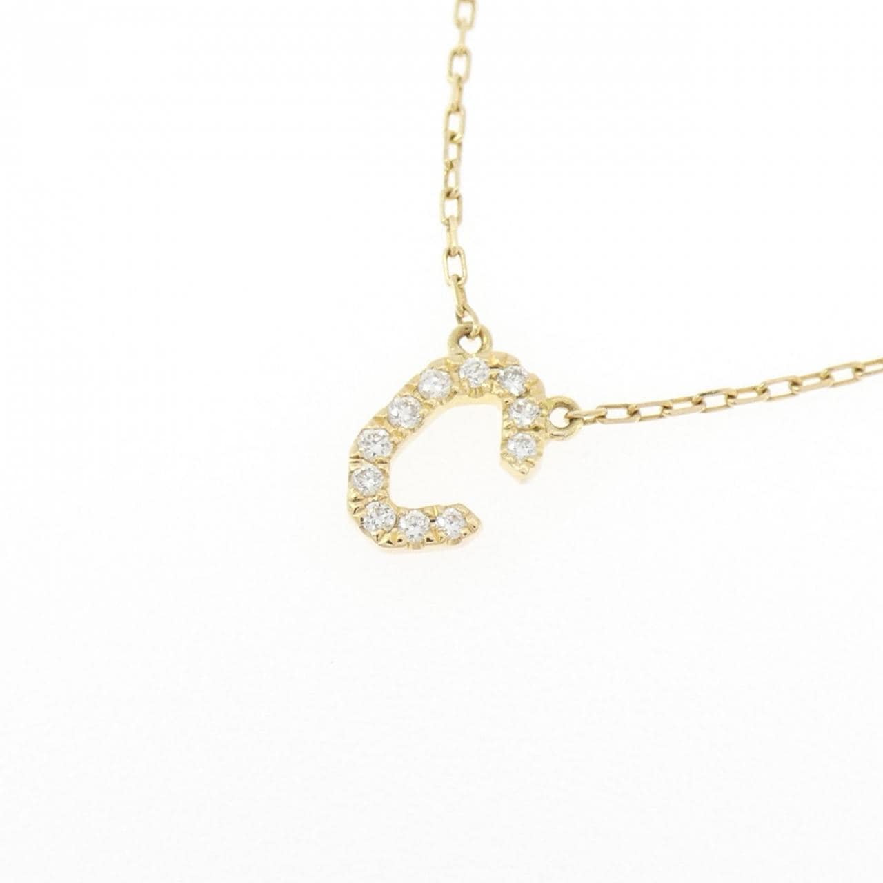 アーカー イニシャル ネックレス 0.05CT