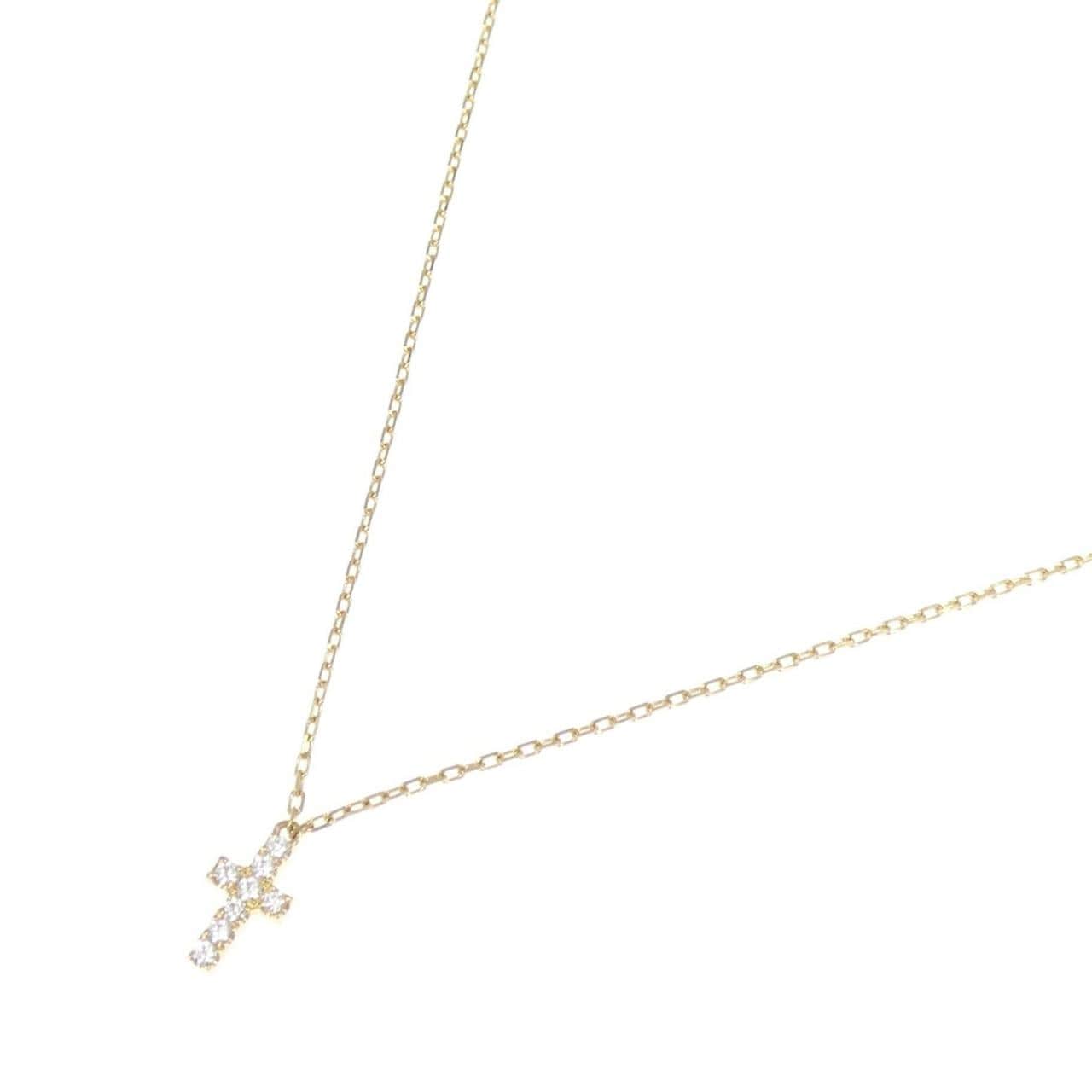 アーカー クロスパヴェ ネックレス 0.05CT