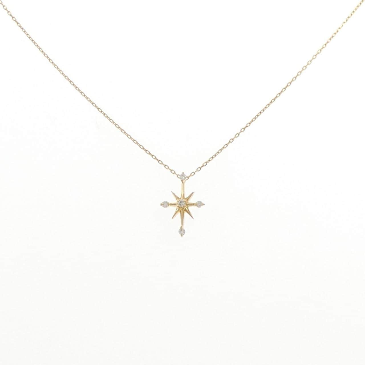スタージュエリー クロッシングスター ネックレス 0.04CT