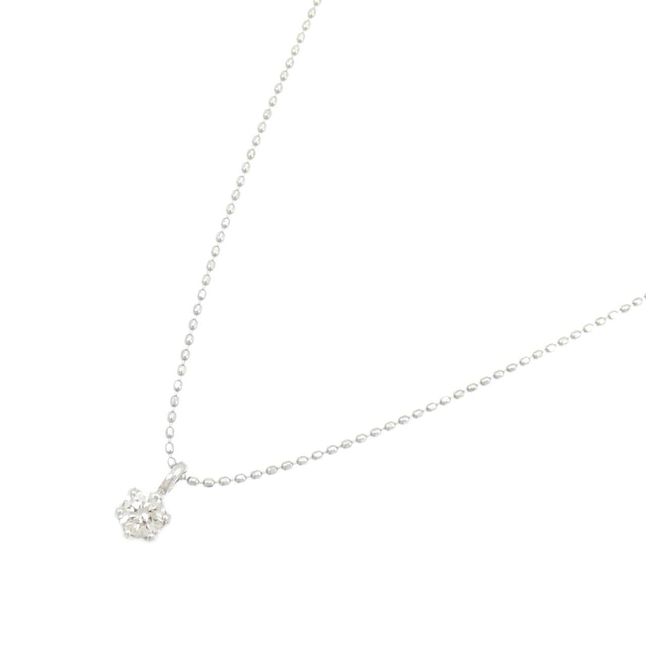PT900/PT850 ソリティア ダイヤモンド ネックレス 0.15CT