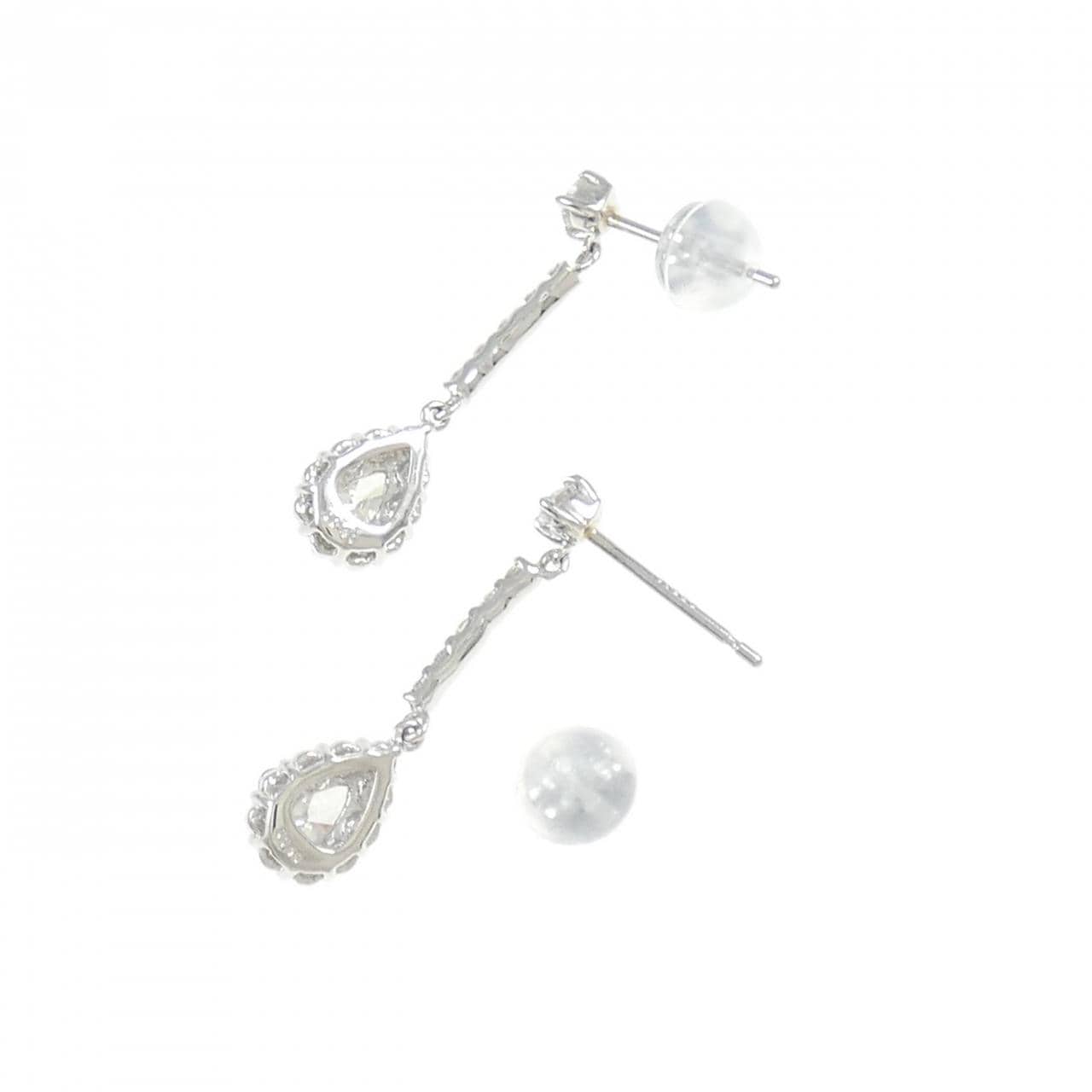 【新品】PT900 ダイヤモンド ピアス 0.80CT