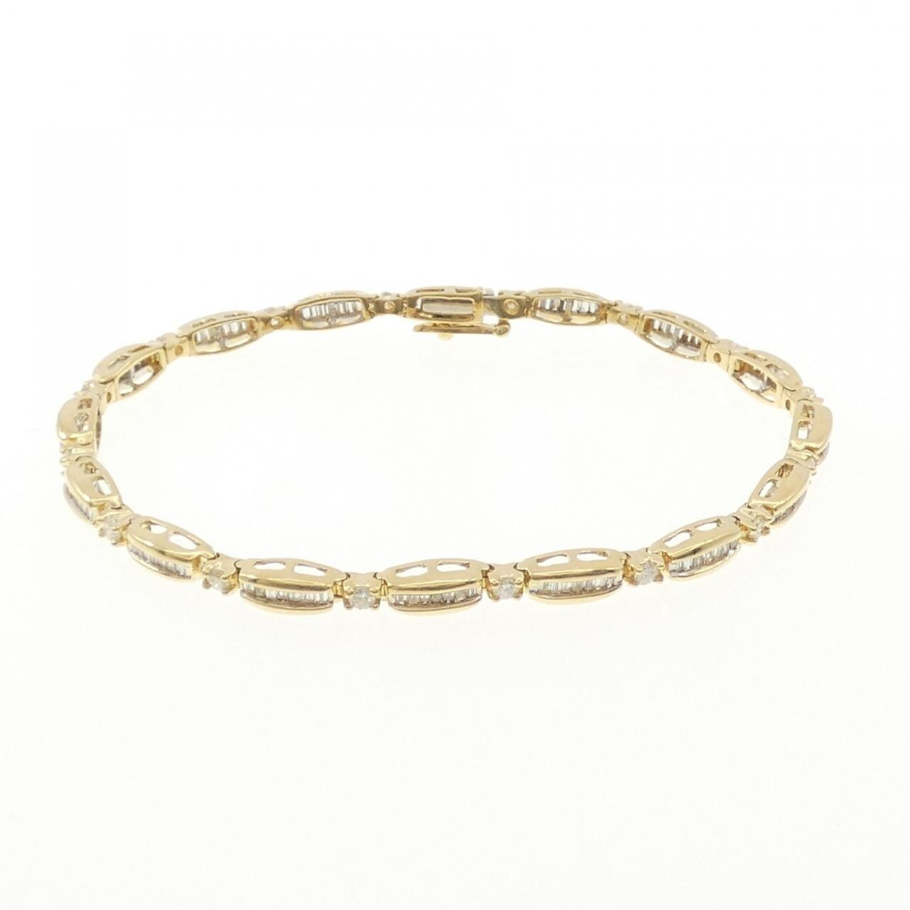 K18YG ダイヤモンド ブレスレット 2.0CT