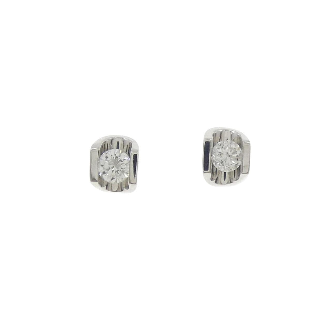 750WG ダイヤモンド ピアス 0.20CT