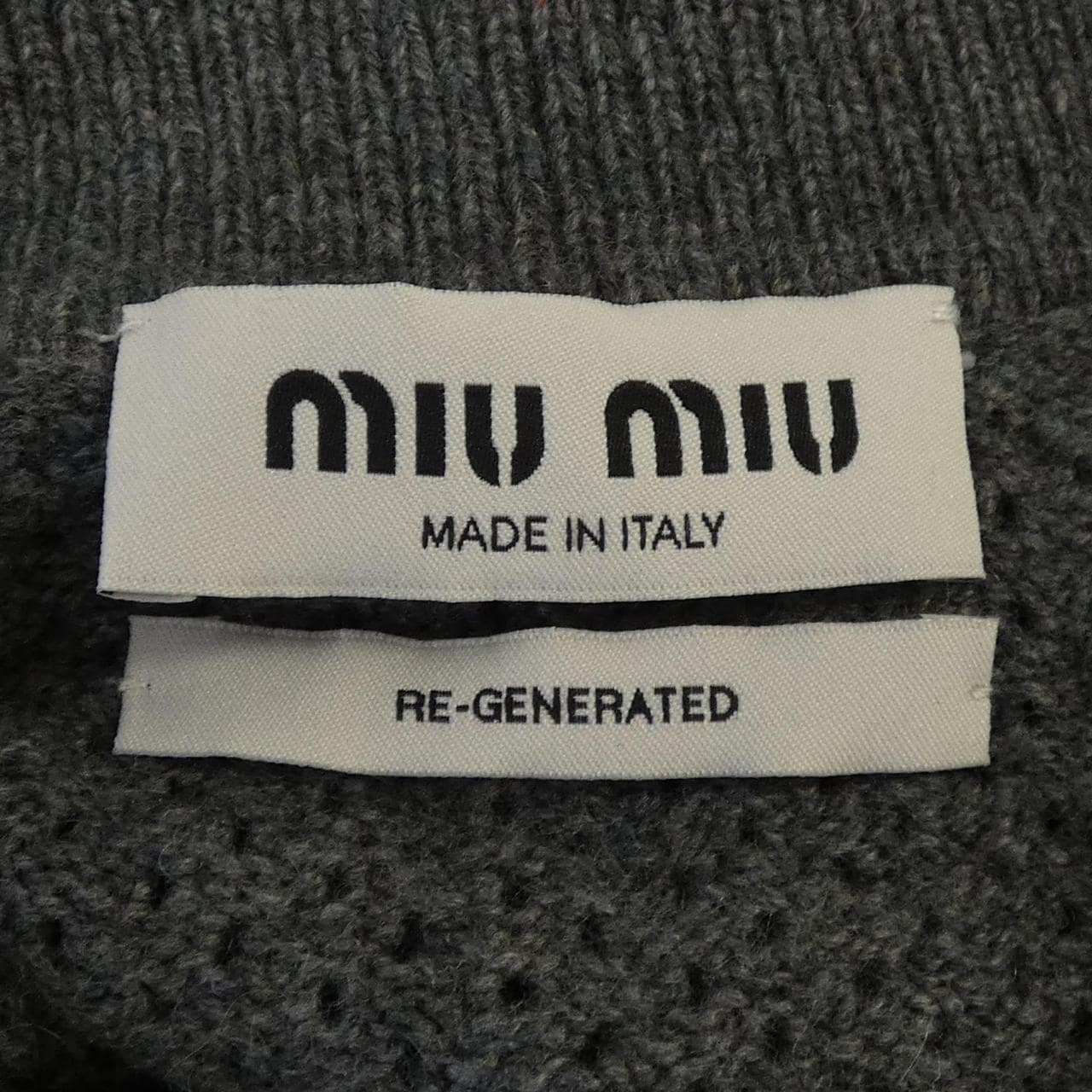 ミュウミュウ MIU MIU MIU MIU ロゴ MMLA26 SOOO 150G ニット