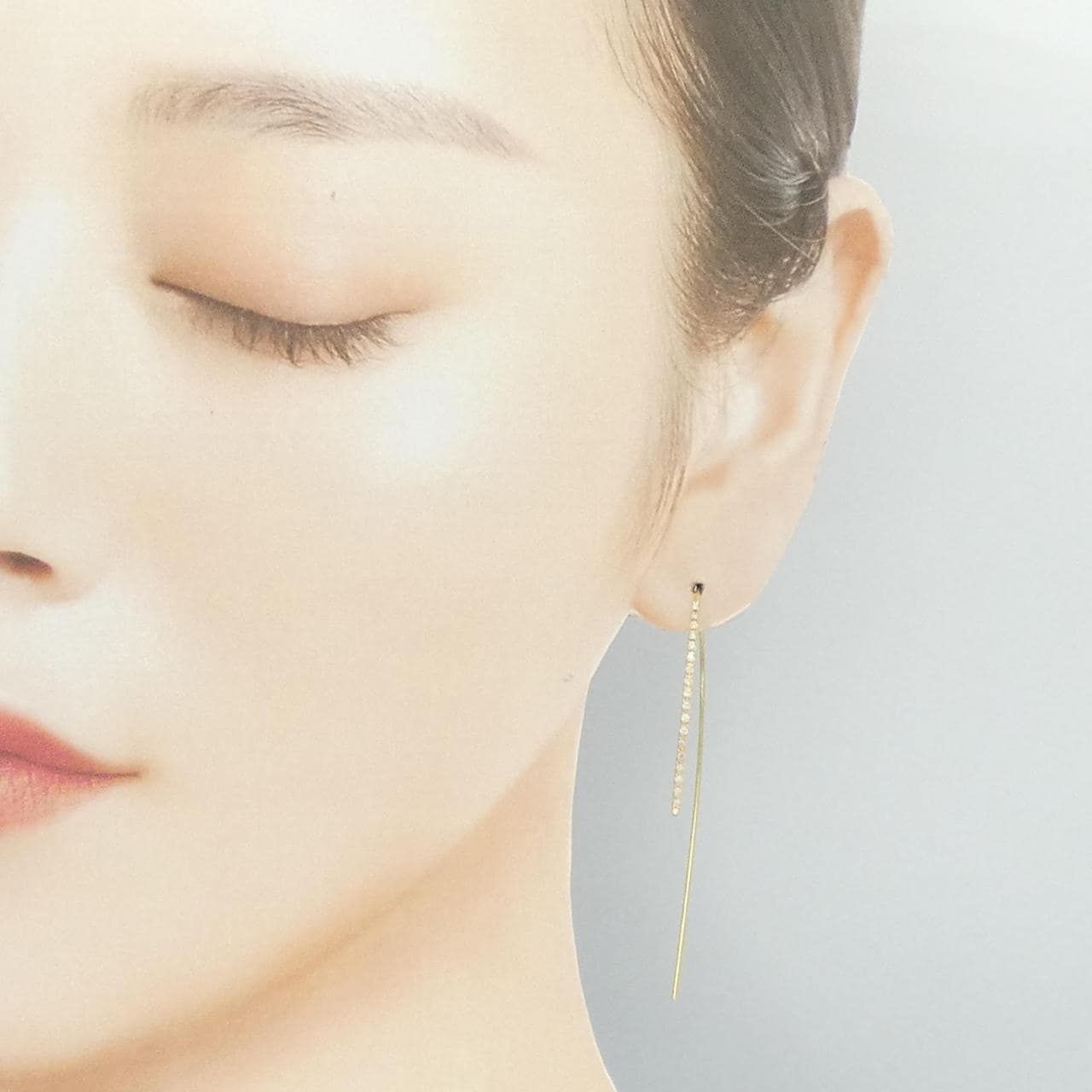 K18YG ダイヤモンド ピアス 0.20CT