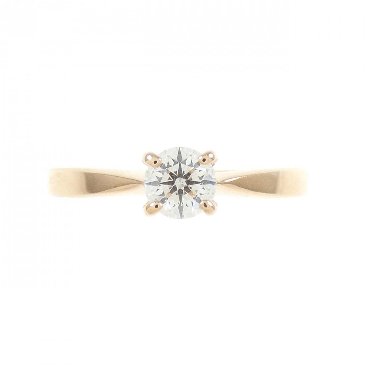 K18PG Diamond Ring 0.30CT E VS2 3EXT