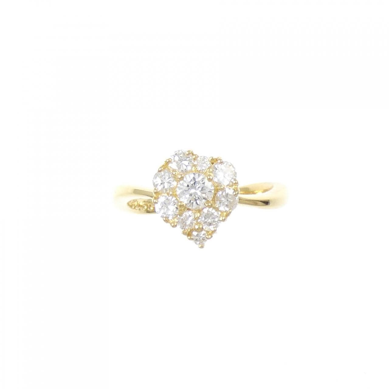 K18YG ダイヤモンド リング 0.60CT