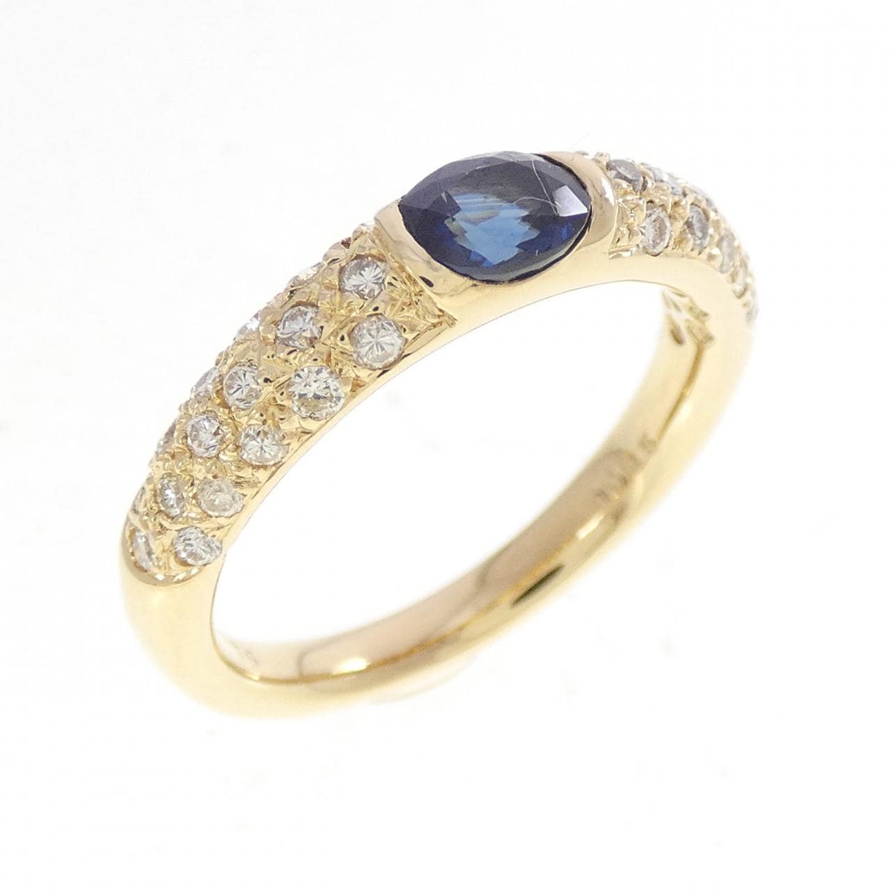 K18YG サファイヤ リング 0.59CT