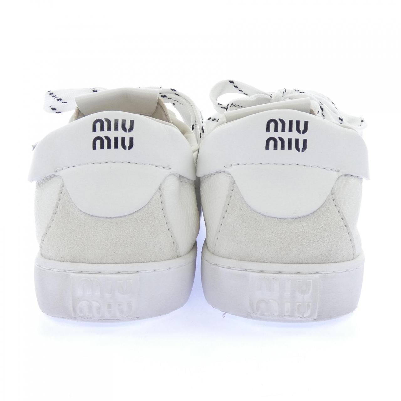 ミュウミュウ MIU MIU デコレザースニーカー 5E532E スニーカー
