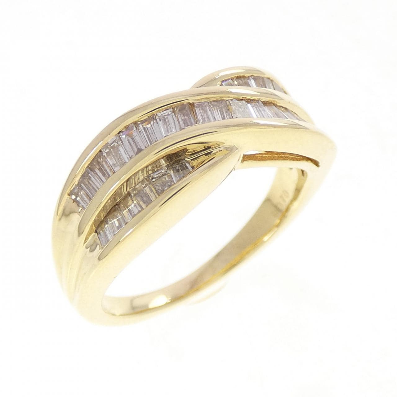 K18YG ダイヤモンド リング 0.70CT