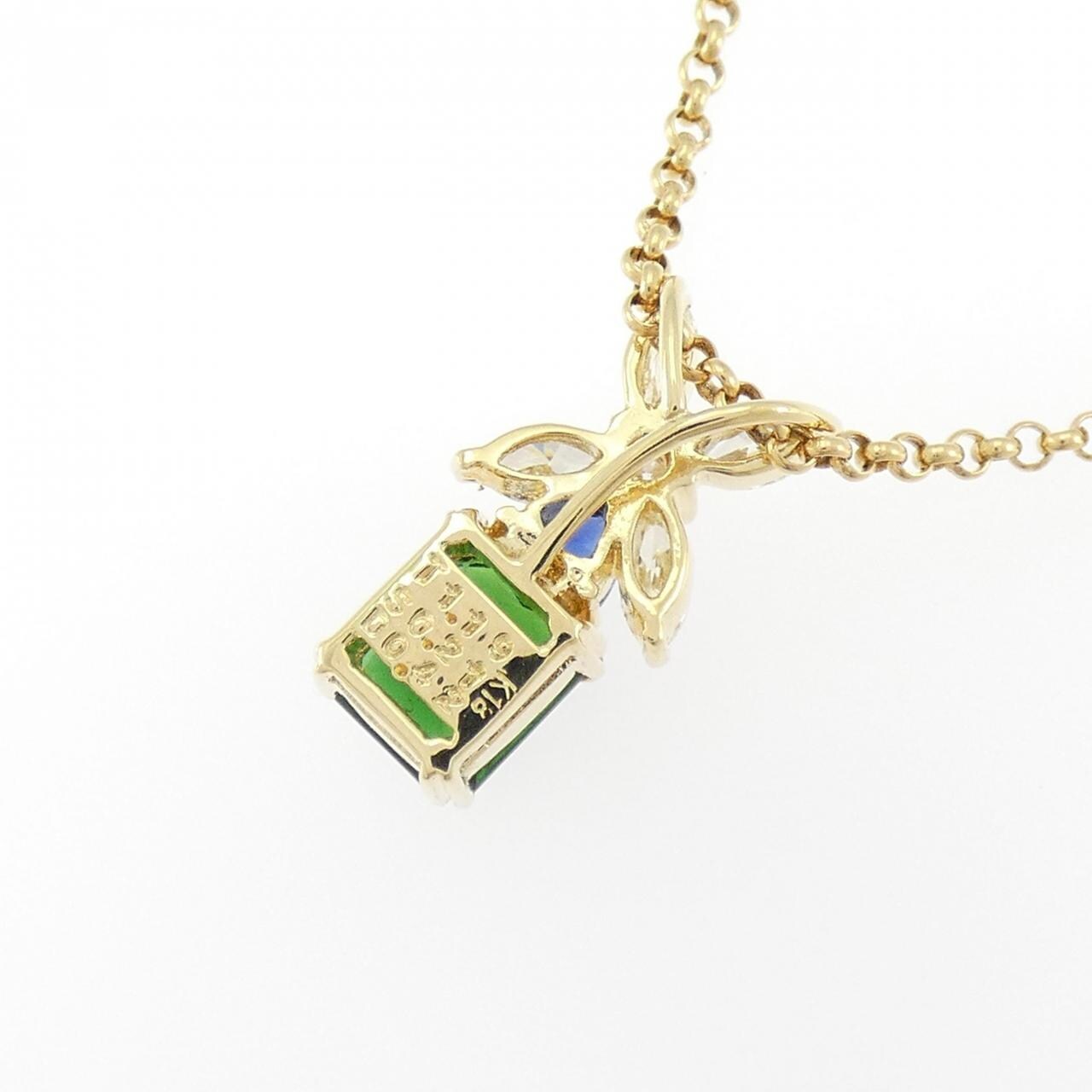 K18YG カラーストーン ネックレス