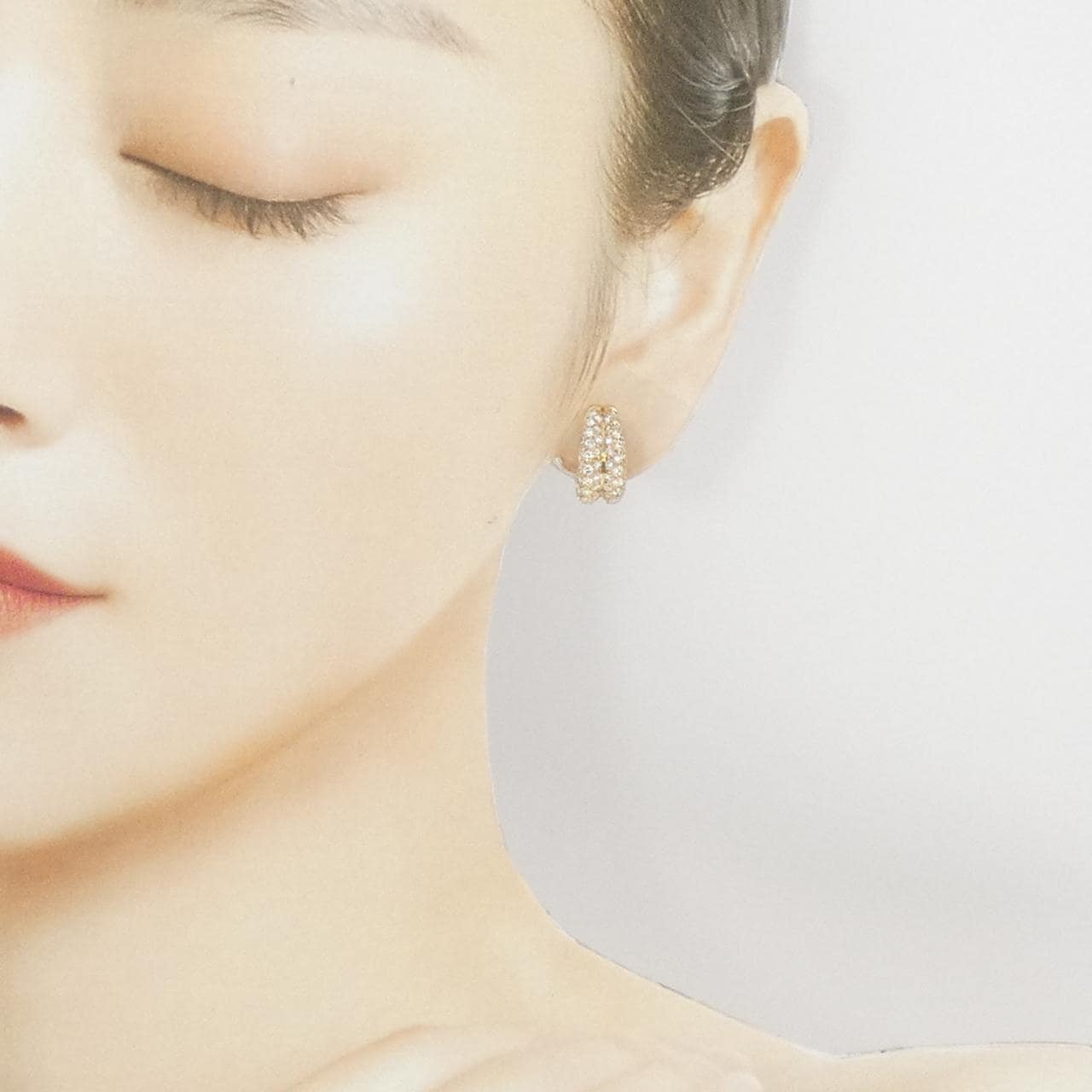 K18YG ダイヤモンド イヤリング 1.55CT