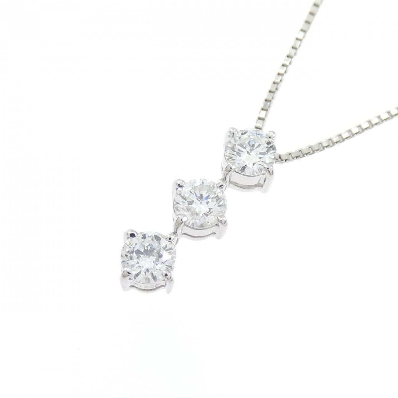 PT900/PT850 三石钻石项链 0.50克拉