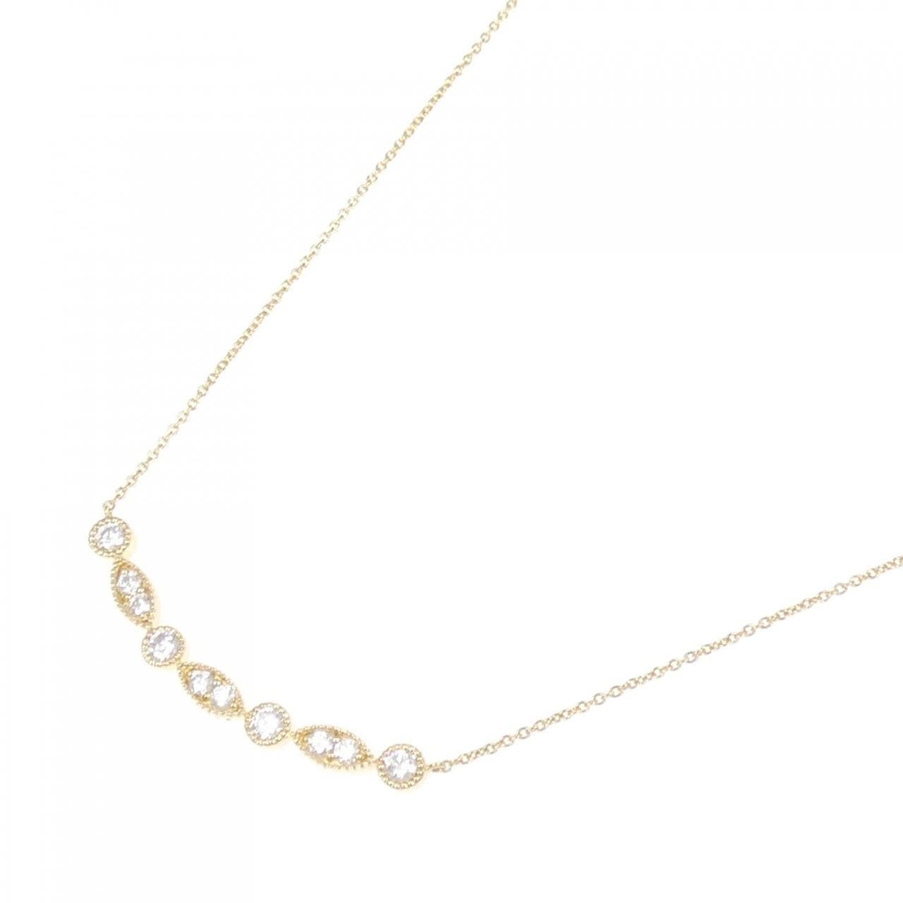 K18YG ダイヤモンド ネックレス 0.34CT