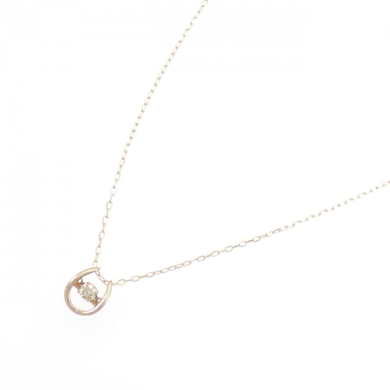 K18PG ダイヤモンド ネックレス 0.10CT