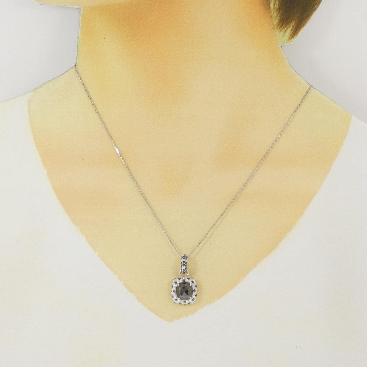 18KWG/K18WG ダイヤモンド ネックレス 1.88CT