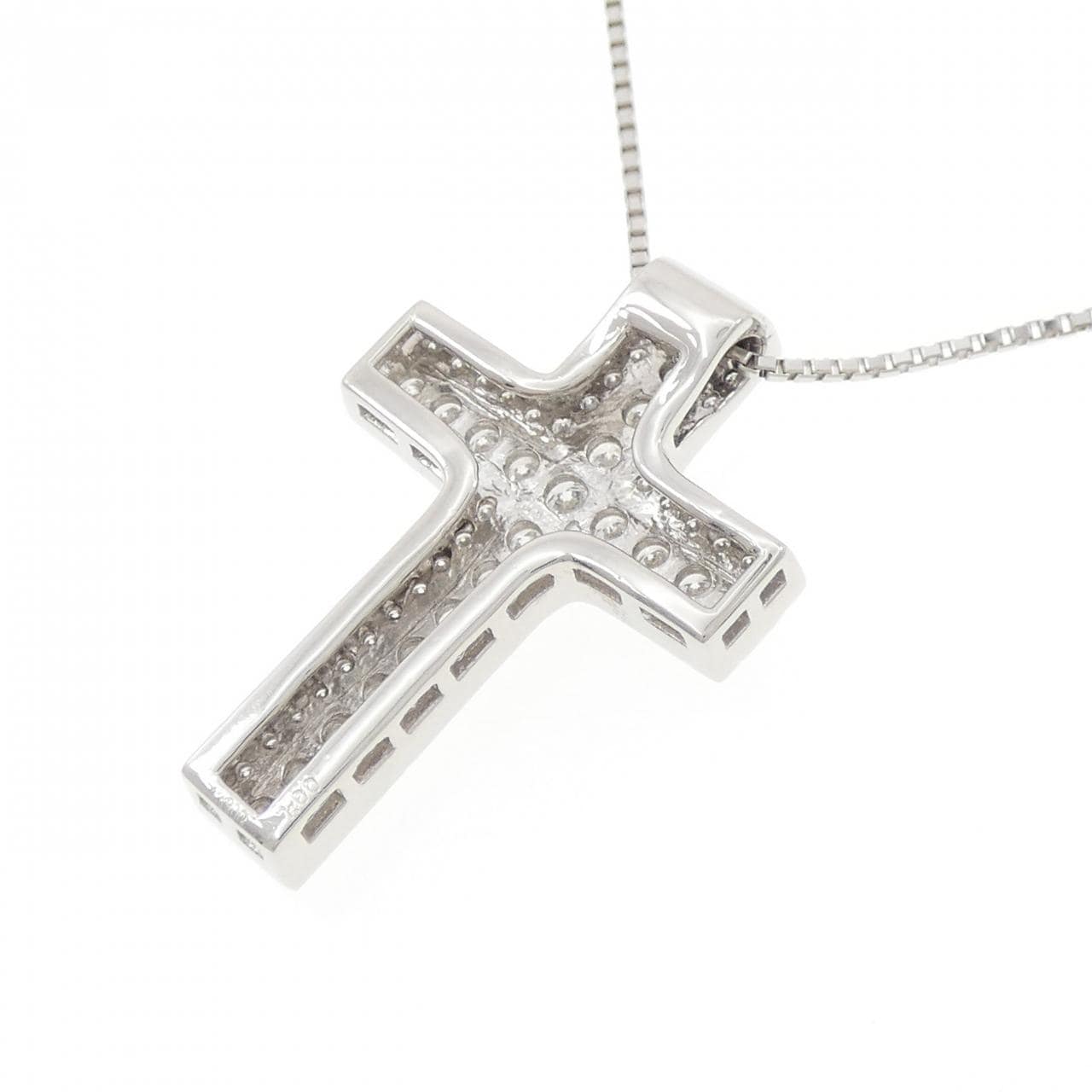 PT900/PT850 クロス ダイヤモンド ネックレス 1.00CT