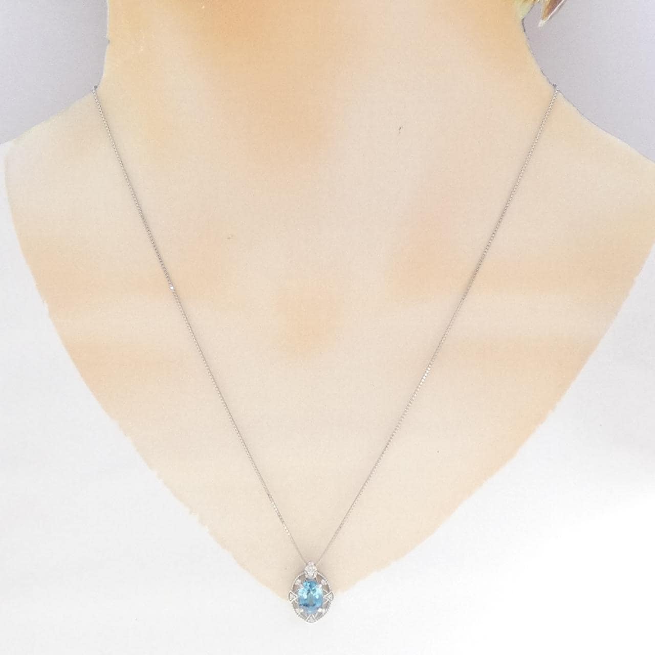 PT900/PT850 ジルコン ネックレス 1.70CT