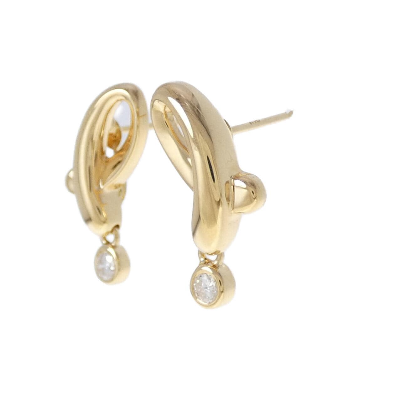 K18YG ダイヤモンド ピアス 0.10CT