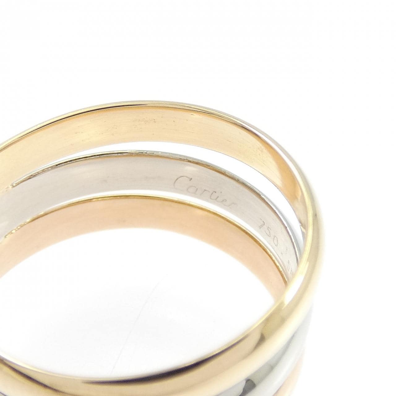 カルティエ 750スリーカラー リング