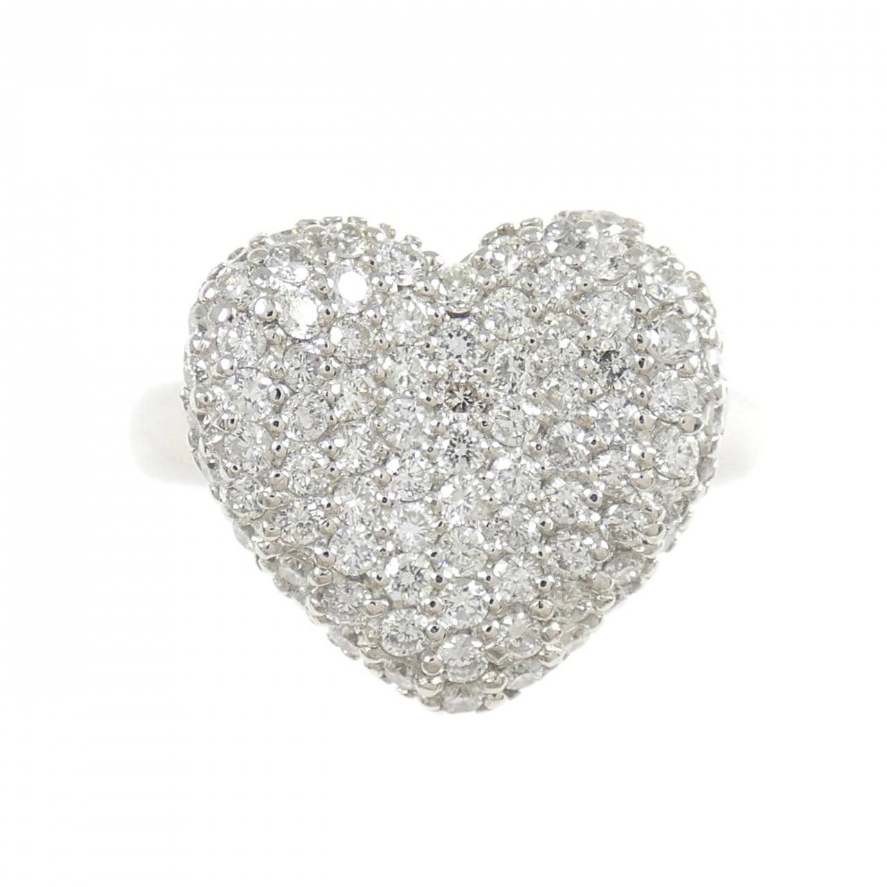 PT900 ハート ダイヤモンド リング 1.00CT