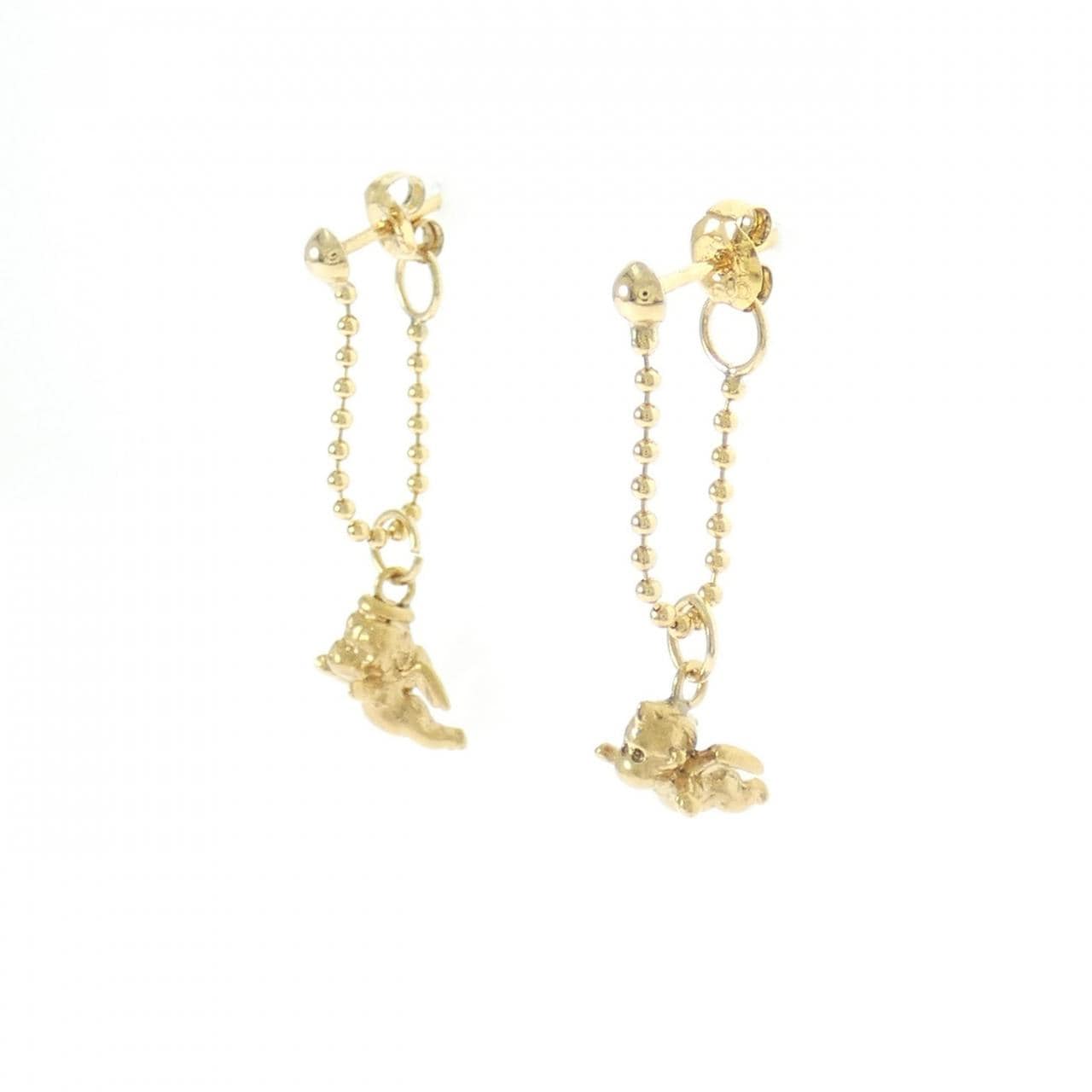 K18YG エンジェル×デビル ピアス