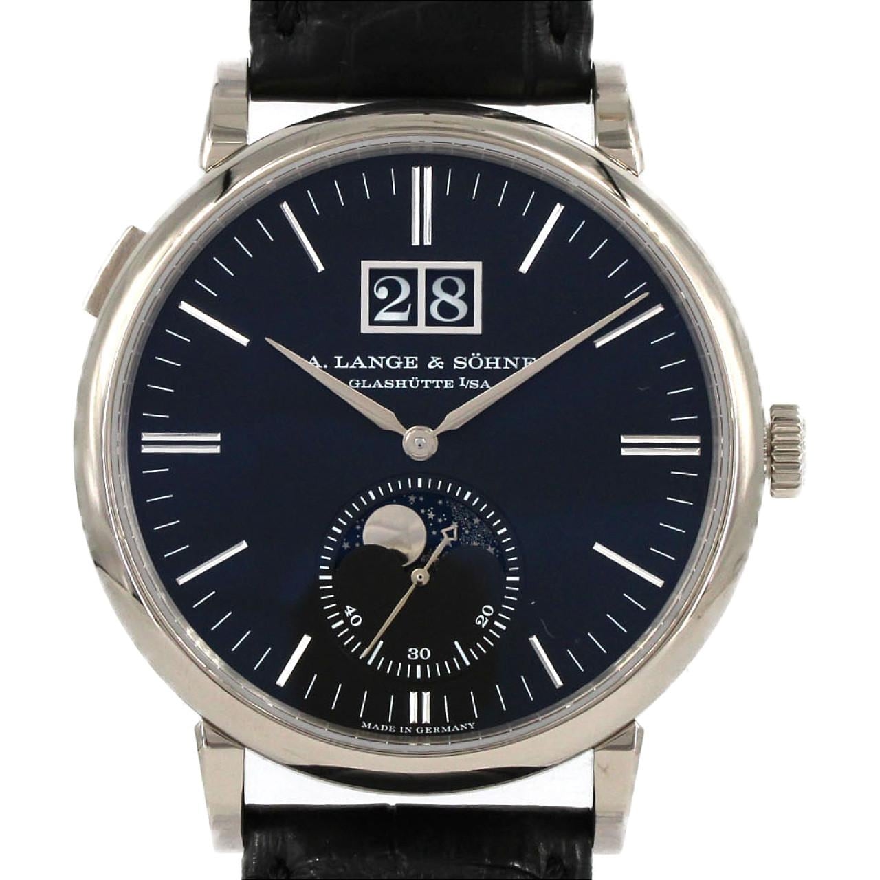 ランゲ&ゾーネ サクソニアムーンフェイズ WG 384.029/LS3843AV WG 自動巻