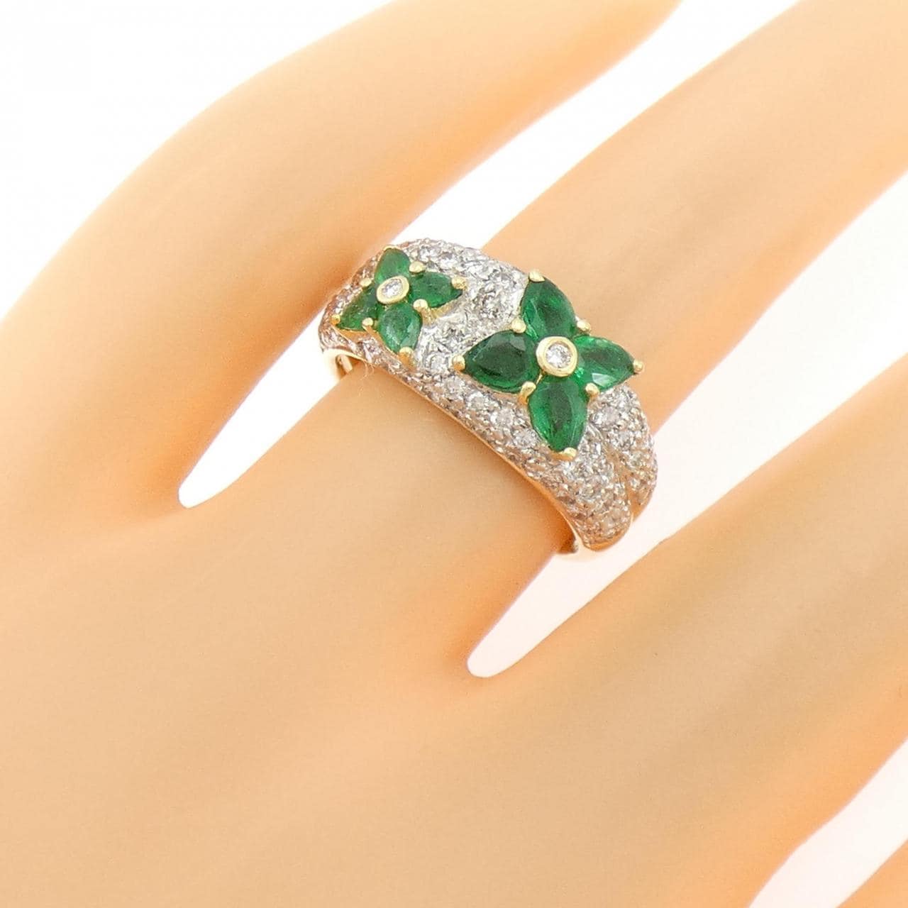 ポンテヴェキオ エメラルド リング 0.90CT