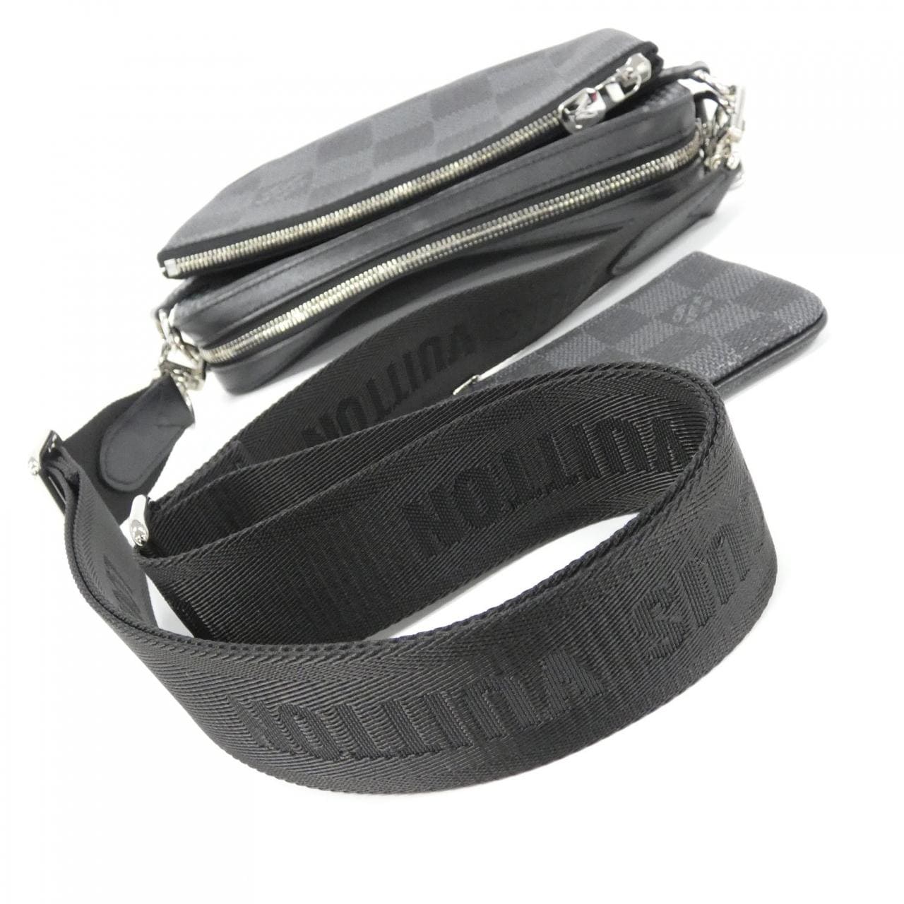 ルイヴィトン ダミエ グラフィット 3D トリオ メッセンジャー N50017 ショルダーバッグ