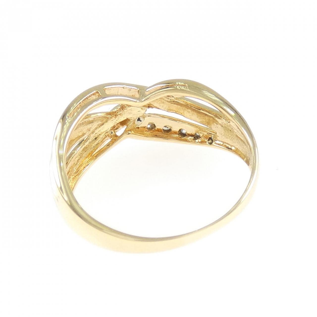 K18YG ダイヤモンド リング 0.03CT