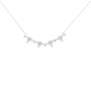 K18WG 2WAY ダイヤモンド ネックレス 0.19CT