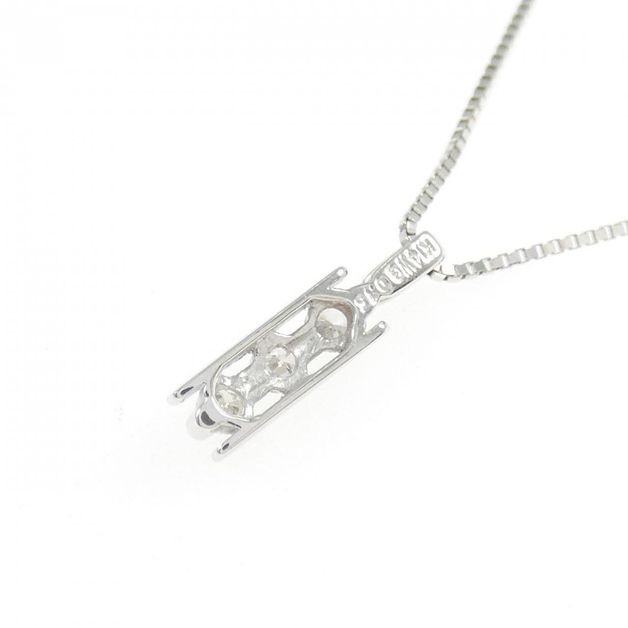 K14WG ダイヤモンド ネックレス 0.15CT