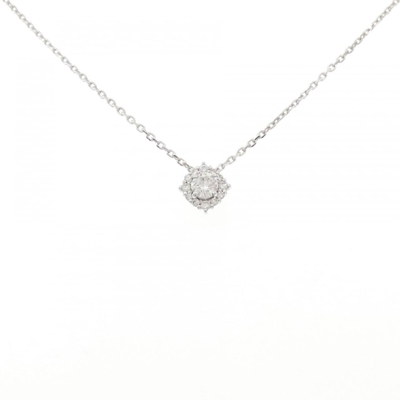 K18WG ダイヤモンド ネックレス 0.30CT