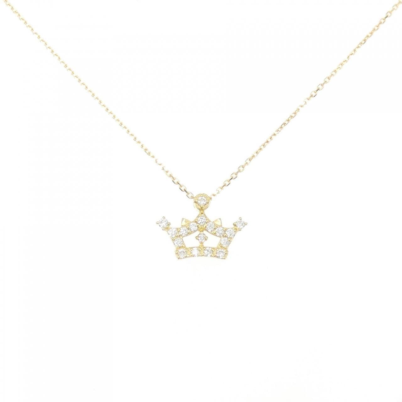 Sirena Azzurro Crown Diamond Necklace 0.12CT