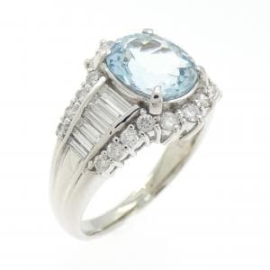 PT900 アクアマリン リング 2.33CT