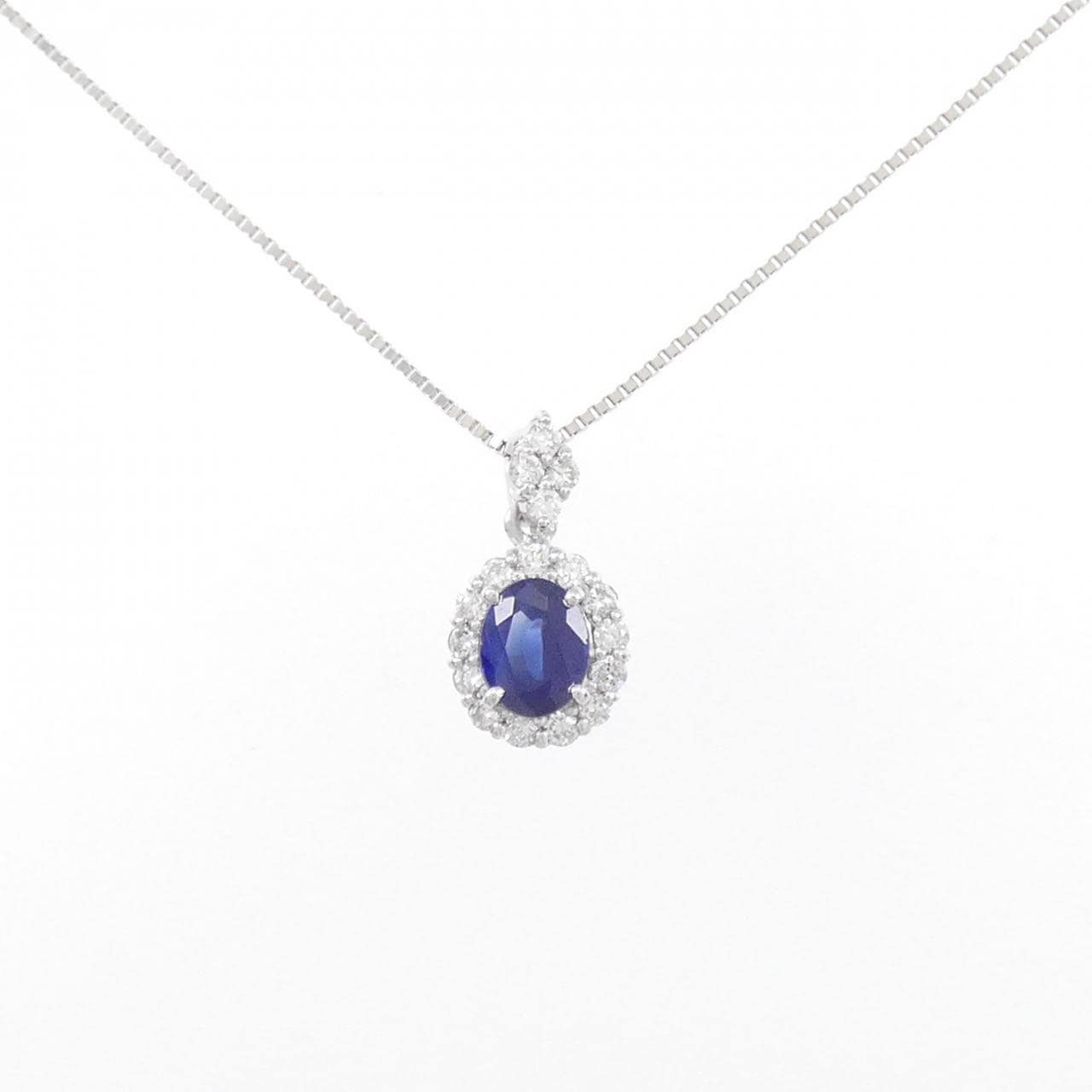 [BRAND NEW] PT Sapphire Necklace 0.47CT