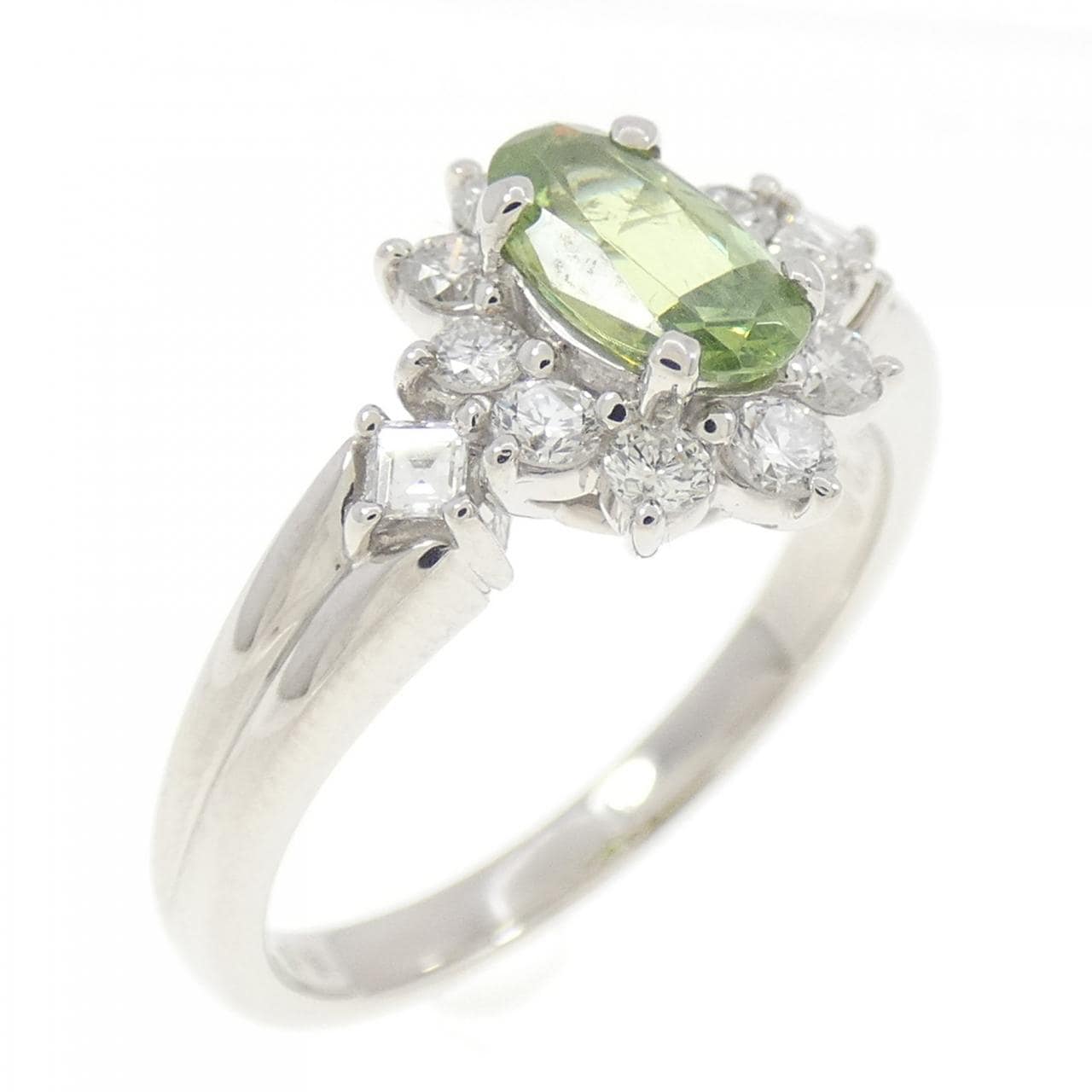 PT900 デマントイドガーネット リング 0.59CT