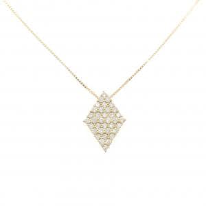 K18YG パヴェ ダイヤモンド ネックレス 1.00CT