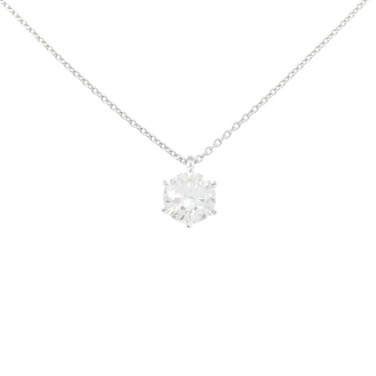 【リメイク】PT900/PT850 ダイヤモンド ネックレス 1.019CT G SI2 VG