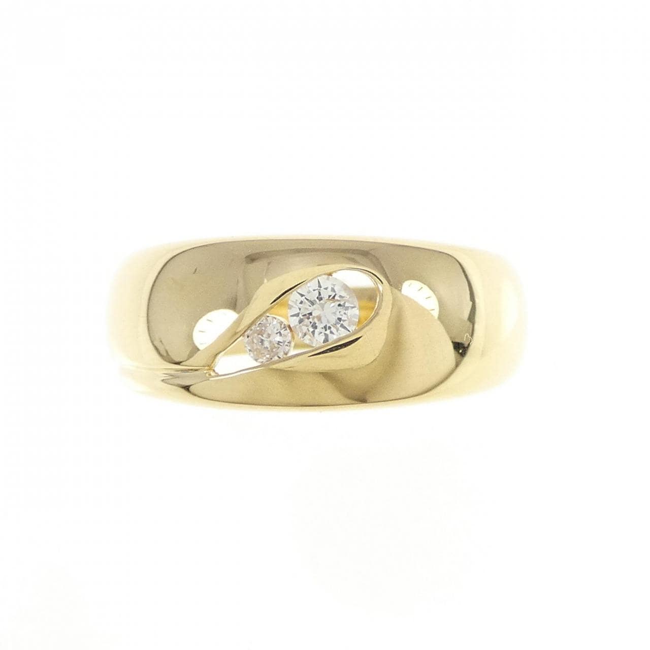 K18YG ダイヤモンド リング 0.13CT