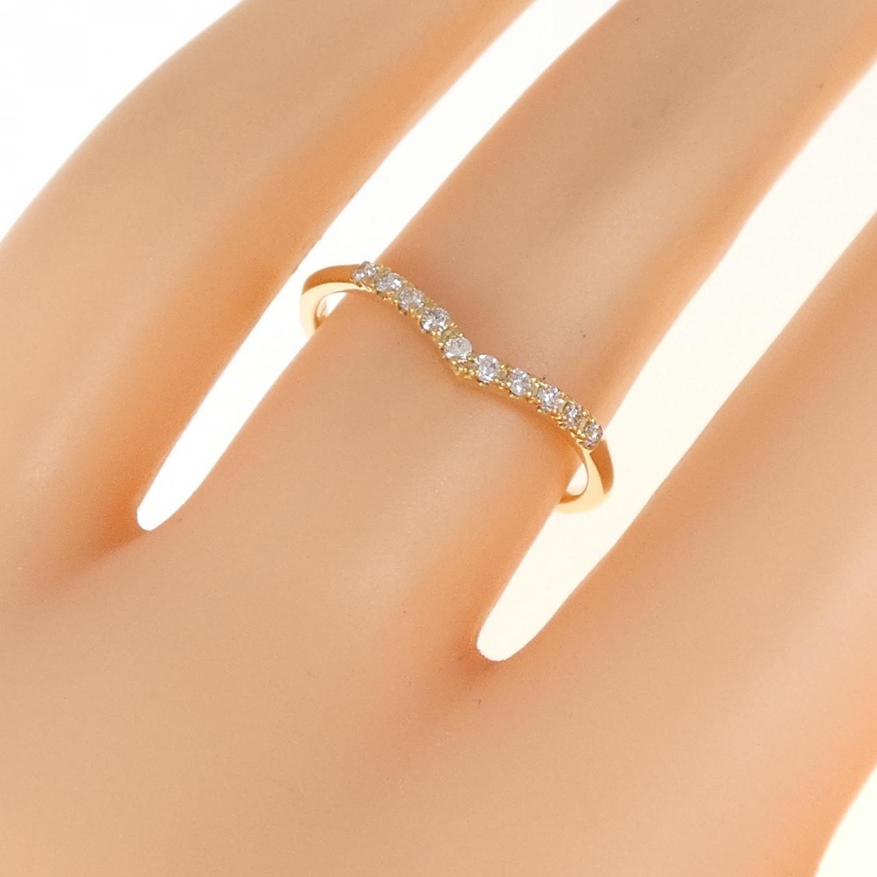 K18YG ダイヤモンド リング 0.09CT