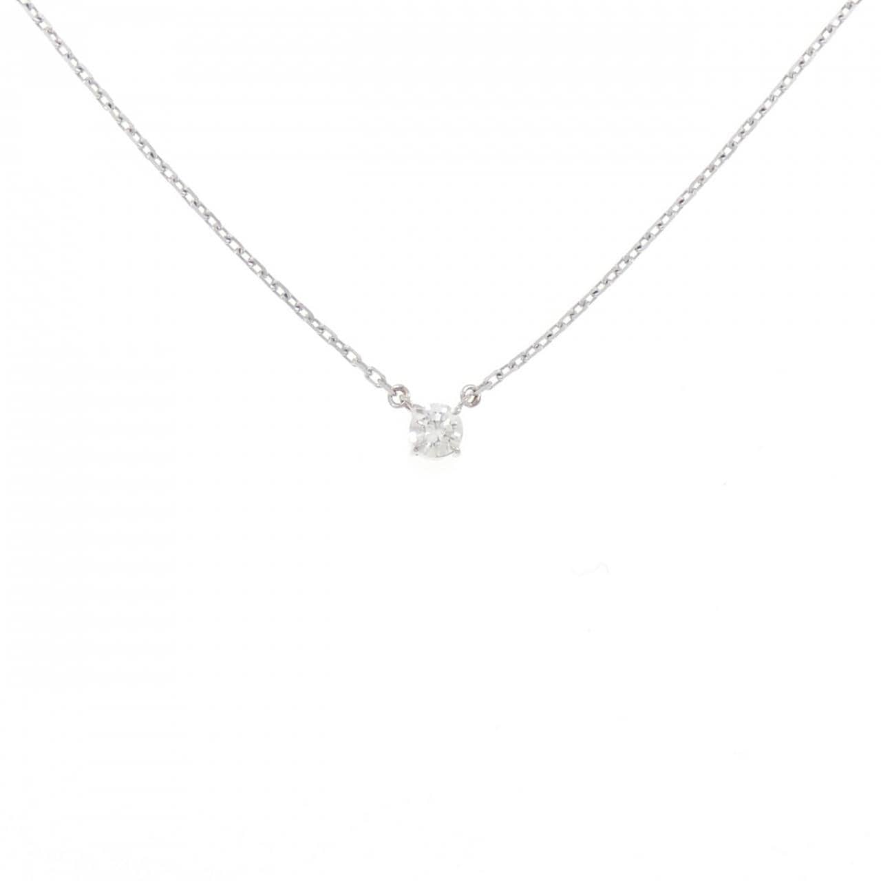 PT850 ソリティア ダイヤモンド ネックレス 0.19CT