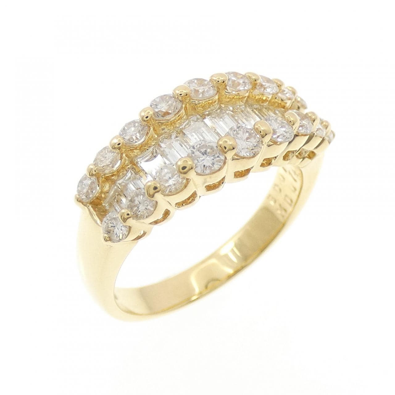K18YG ダイヤモンド リング 0.78CT